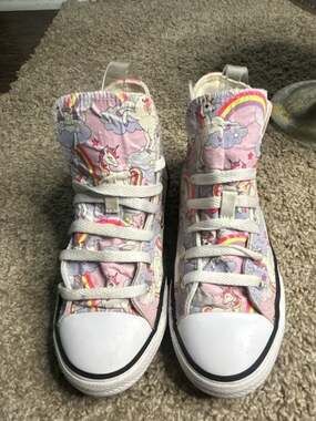 Converse Chuck Taylor All Star neon Unicorn High Top Sneakers Size 3